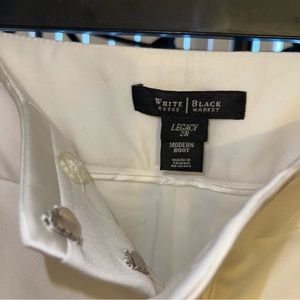 White House Black Market Legacy Modern Boot White Dress Pants 2R